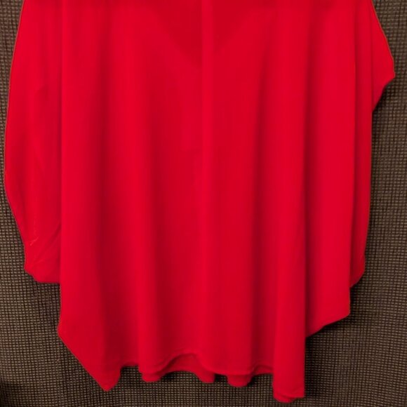 Poetry Womens Size L Short Sleeve Embellished Red Blouse - Picture 6 of 6